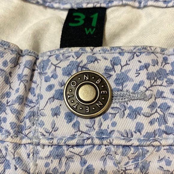 United Colors Of Benetton Blue Floral Jeggings 31 Waist - Picture 6 of 12